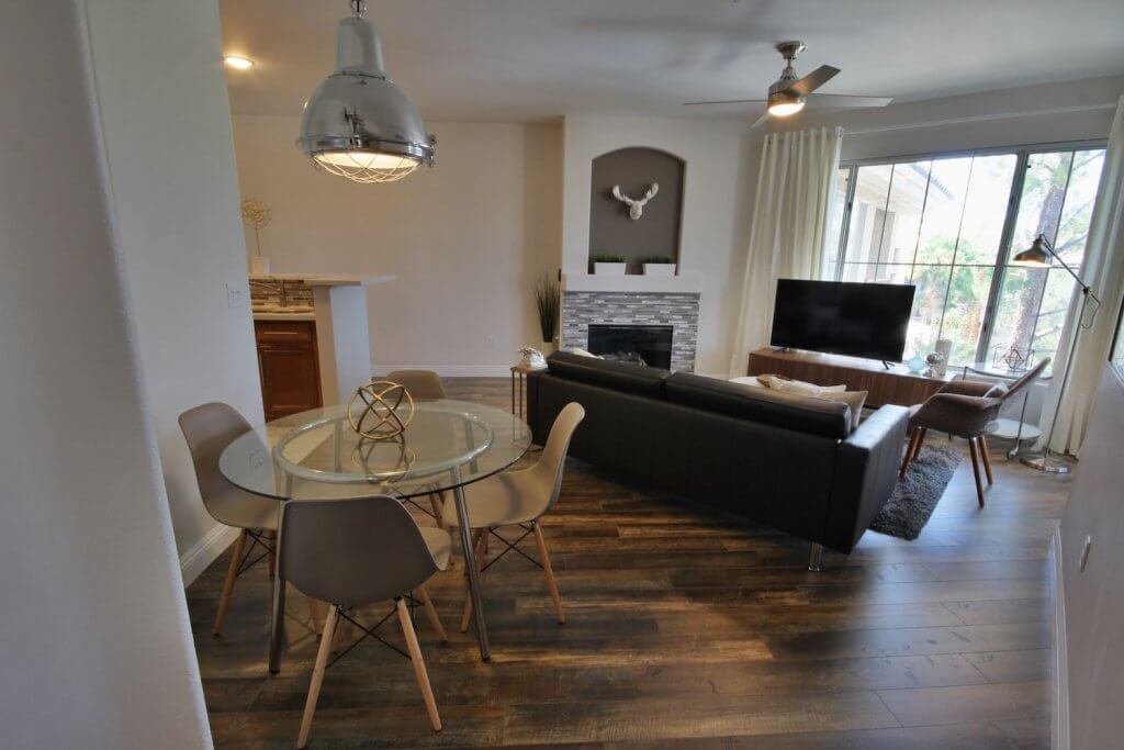 1-bedroom condo furnished