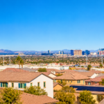 Sunlit Las Vegas Valley Panorama