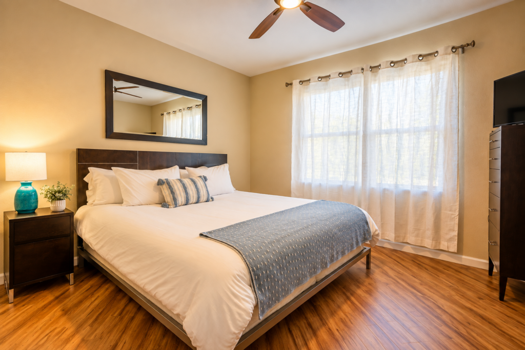 Warm Modern Bedroom Retreat