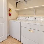 Compact Laundry Nook with Shelving- Hillpoints Green Valley Henderson NV