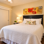 Cozy Modern Bedroom with Floral Art- Hillpoints Green Valley Henderson NV