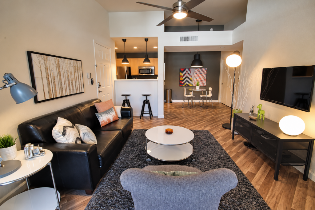 Modern Open-Plan Apartment Interior- Spectrum 140 Henderson NV