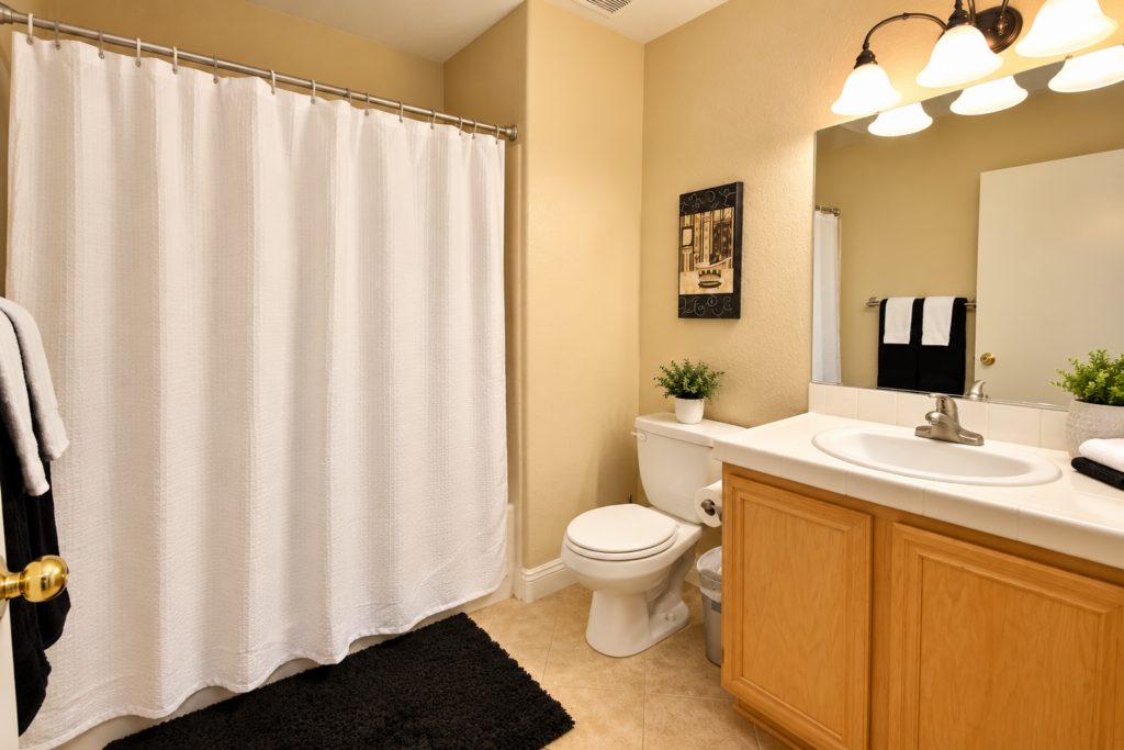 Warm Modern Bathroom Retreat (1)- Hillpoints Green Valley Henderson NV