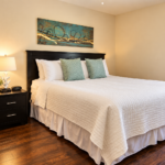 Warm Modern Bedroom with Teal Accents- Hillpoints Green Valley Henderson NV
