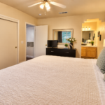 Warm Staged Bedroom Retreat