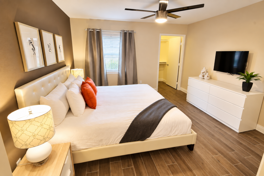 Warm Contemporary Bedroom Retreat