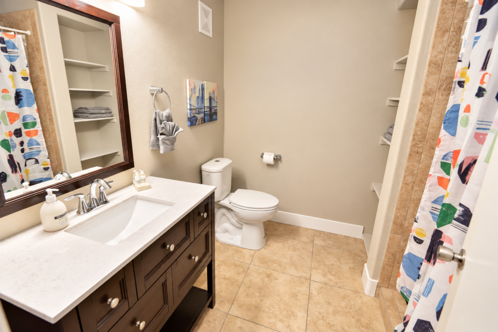 Bright Modern Neutral Bathroom Interior