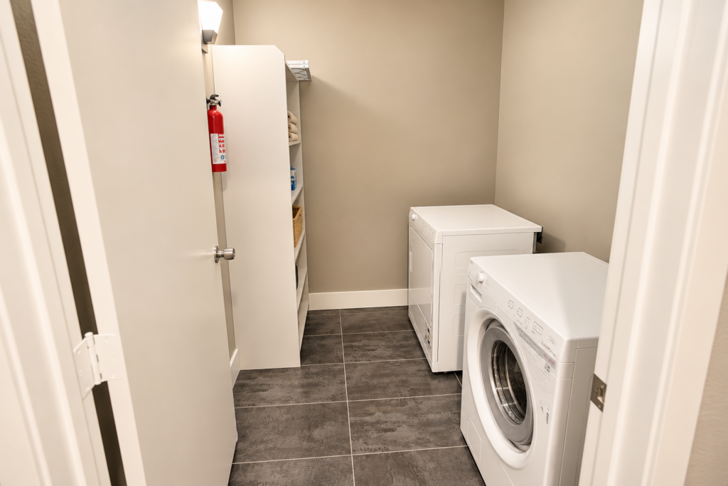 Modern Minimalist Laundry Room