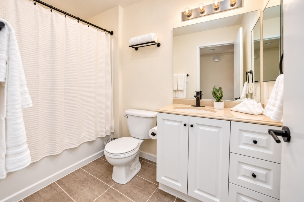 Bright Minimalist Bathroom Interior