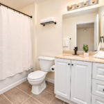 Bright Minimalist Bathroom Interior